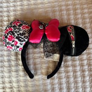 Disney Black and Pink Minnie Mouse Ears Headband